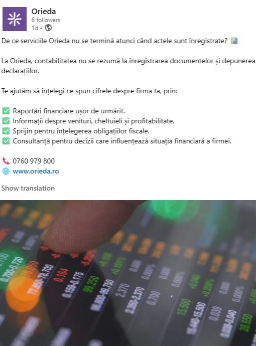 Orieda LinkedIn